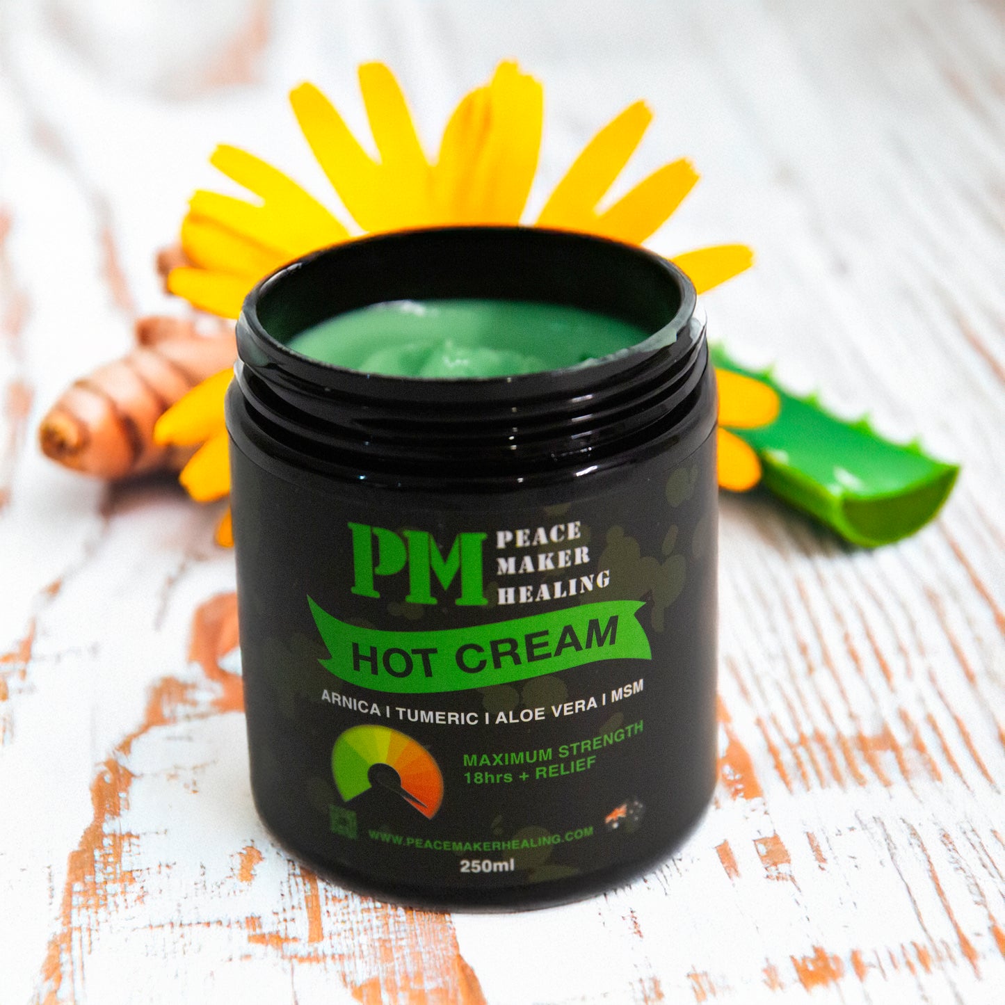 Natural Organic Hot Cream 250mls