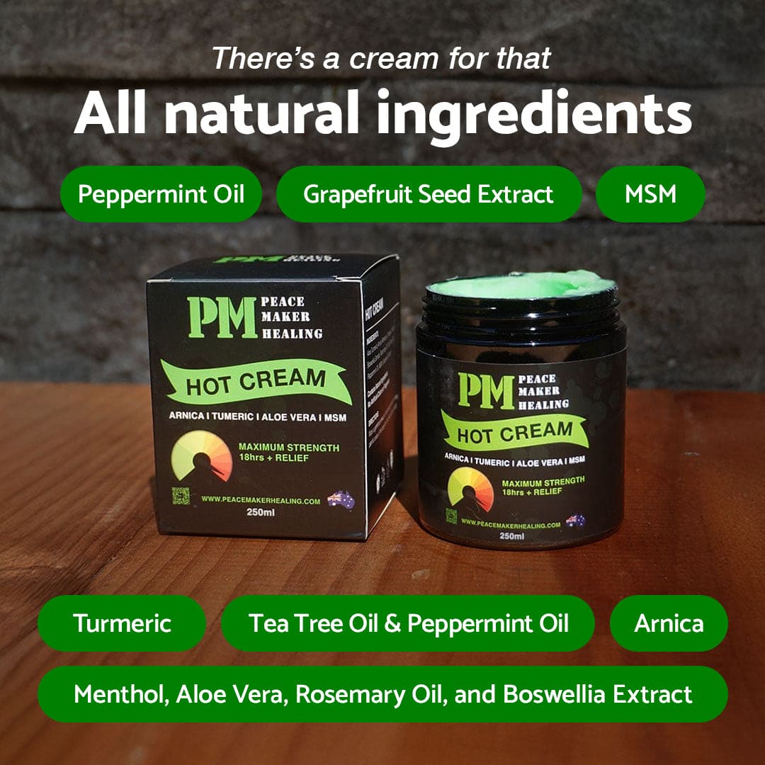 Natural Organic Hot Cream 250mls