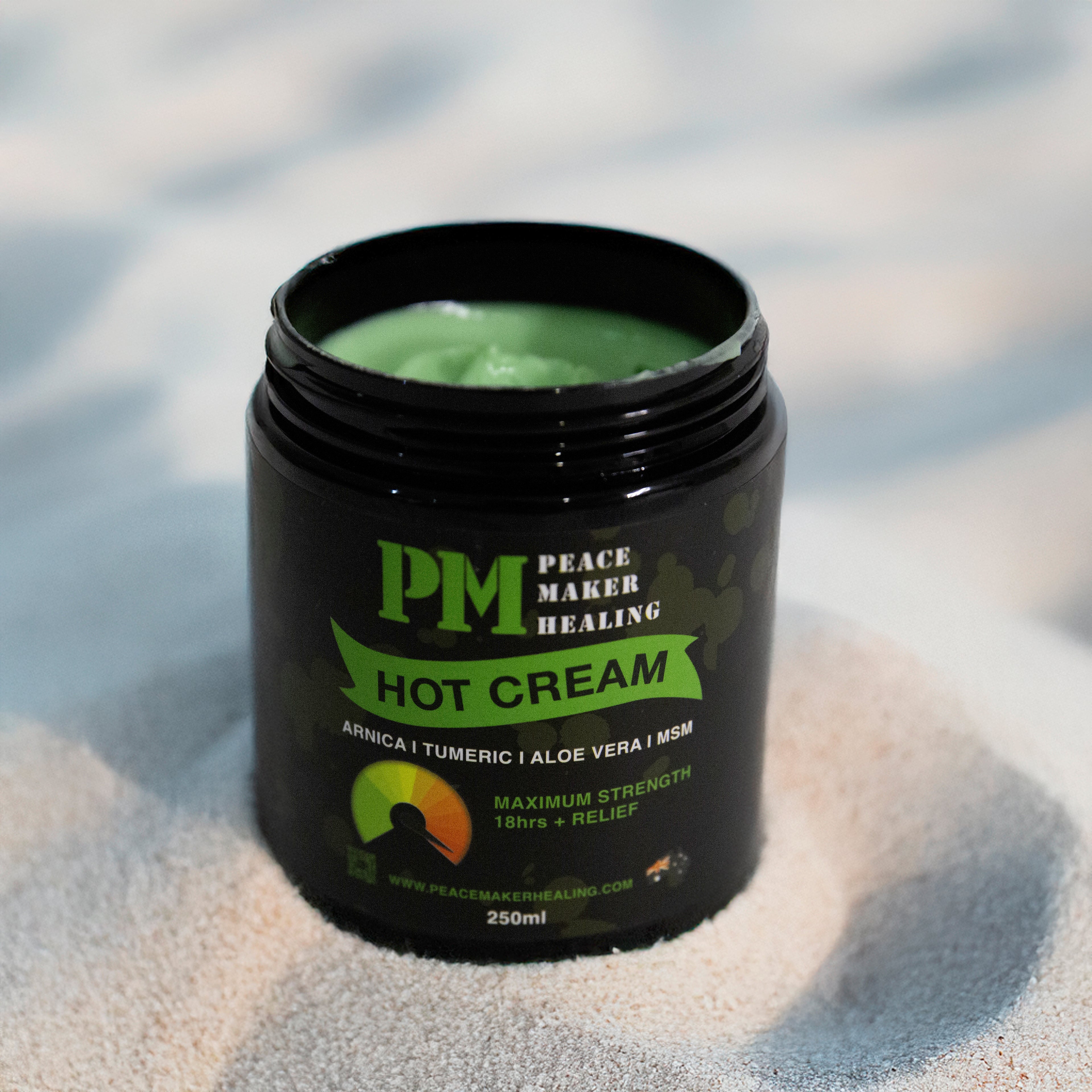 Natural Organic Hot Cream 250mls