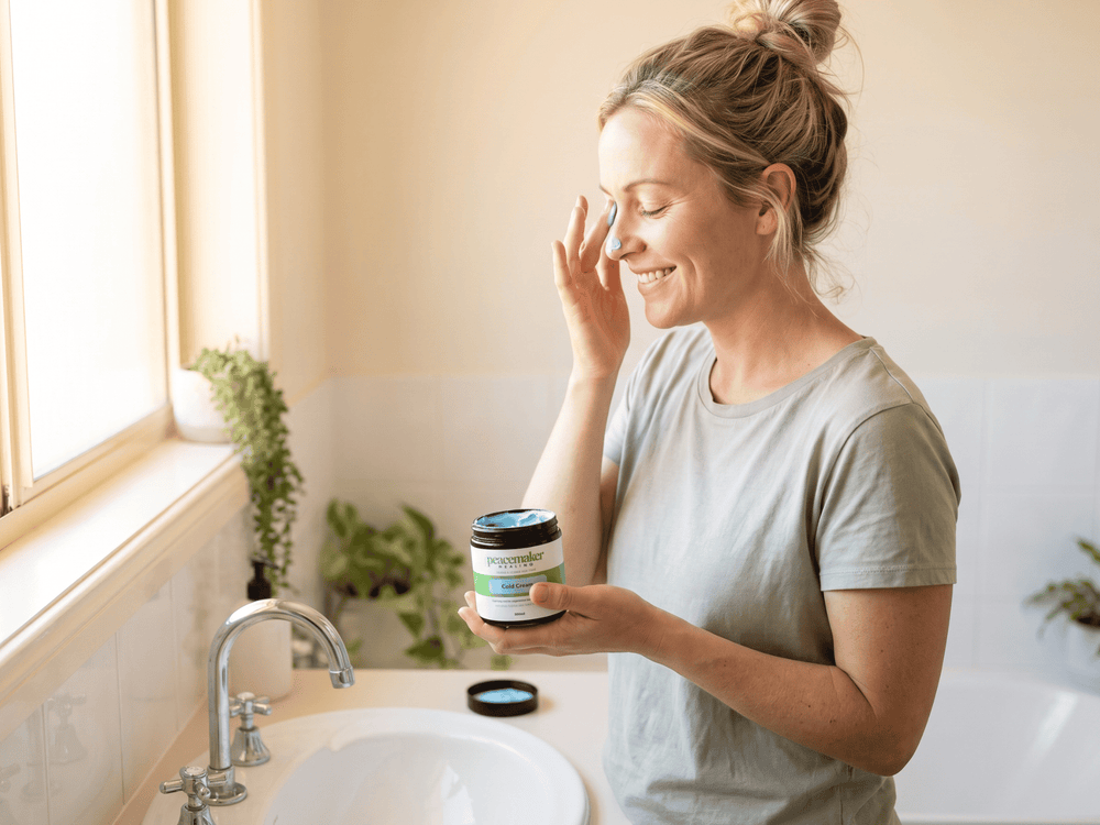 It stays on your skin, not in your nose