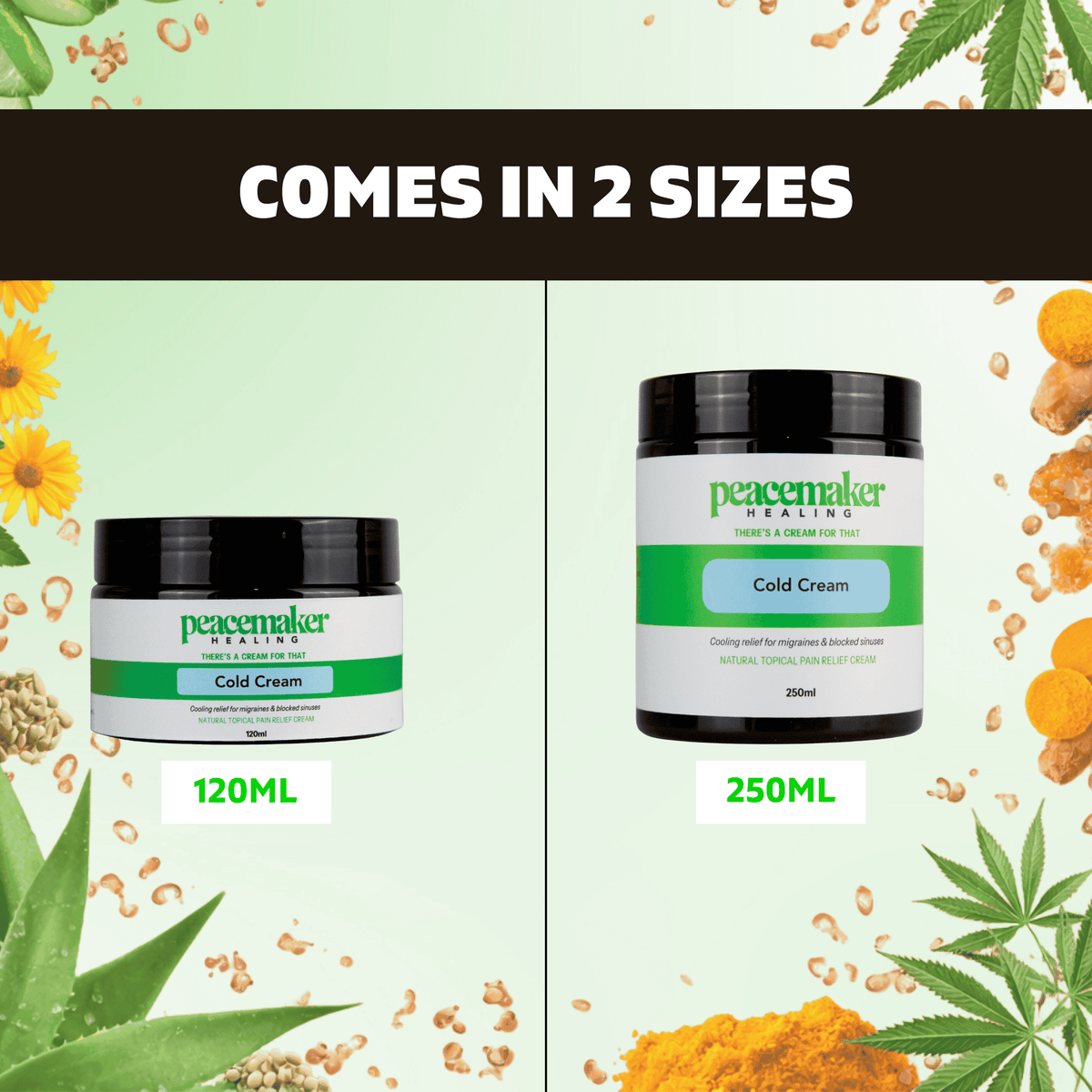 Cold Cream — available sizes